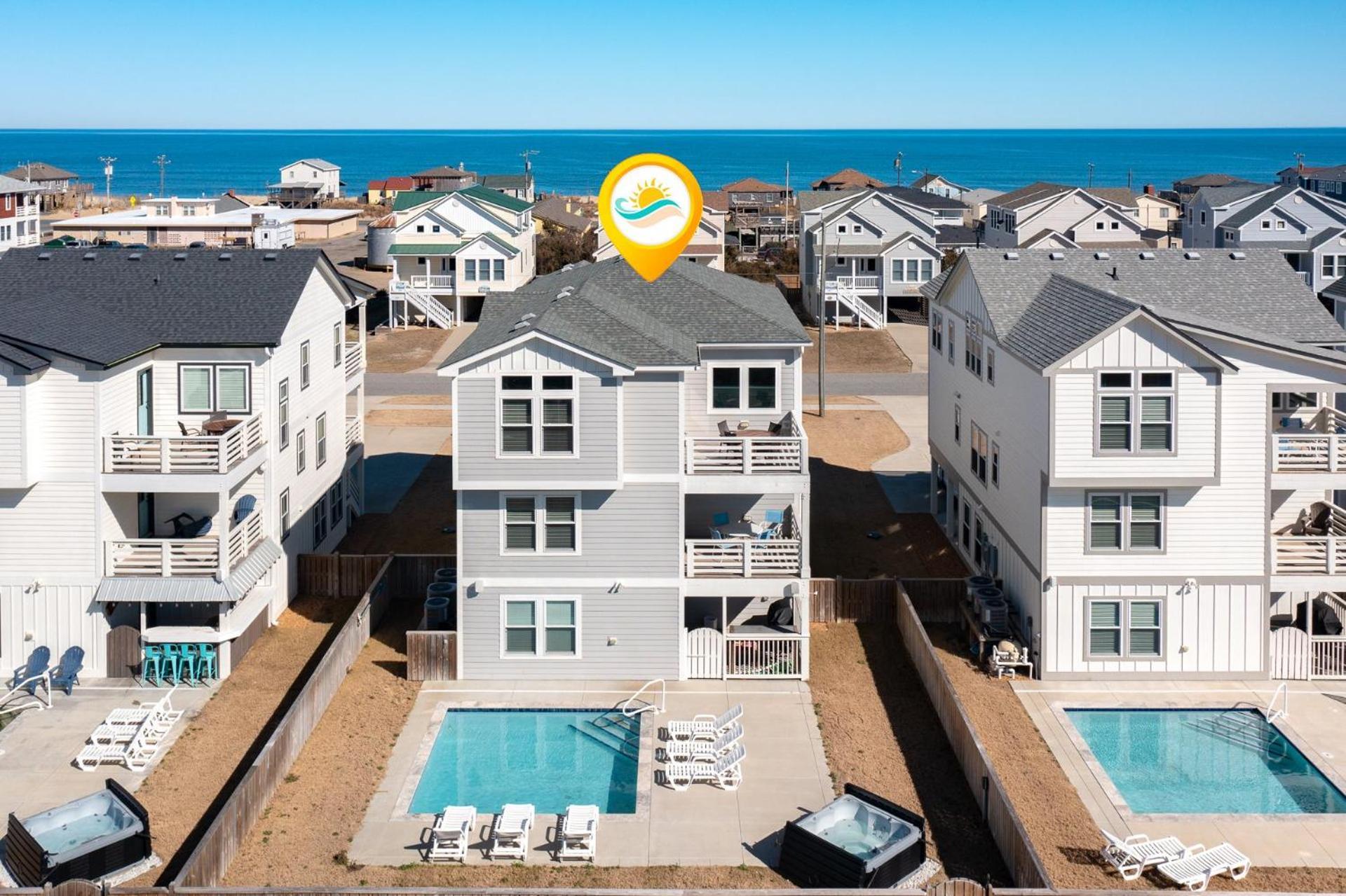 4058 Beach Haven 4 Min Walk To Beach Pool Kitty Hawk Exterior foto